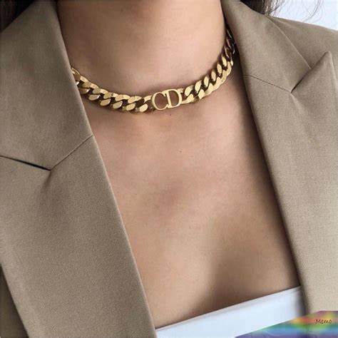 collier dior chaine or|dior collier femme de luxe.